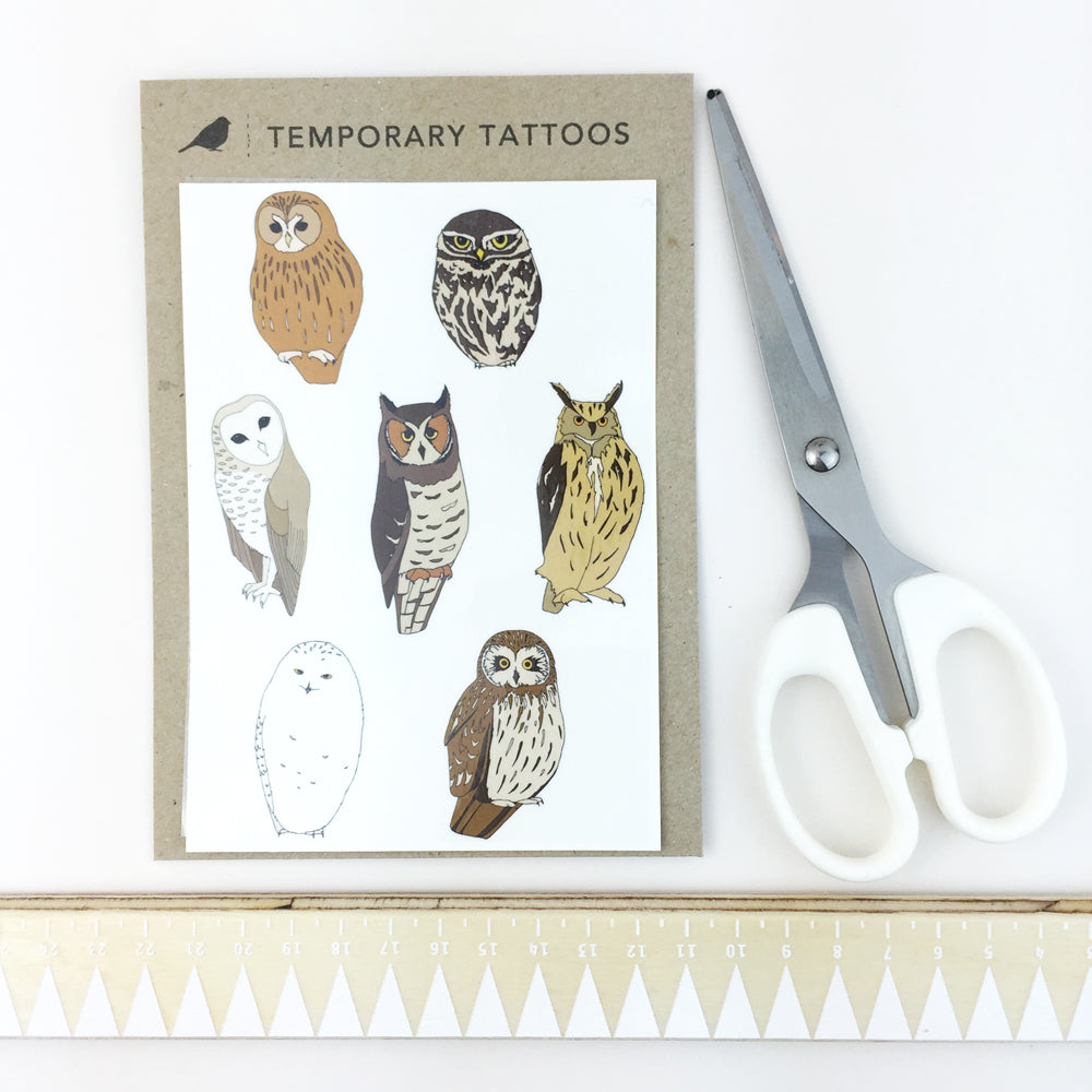 Owl Temporary Tattoos - katebroughton