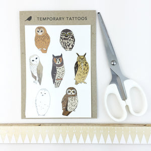 Owl Temporary Tattoos