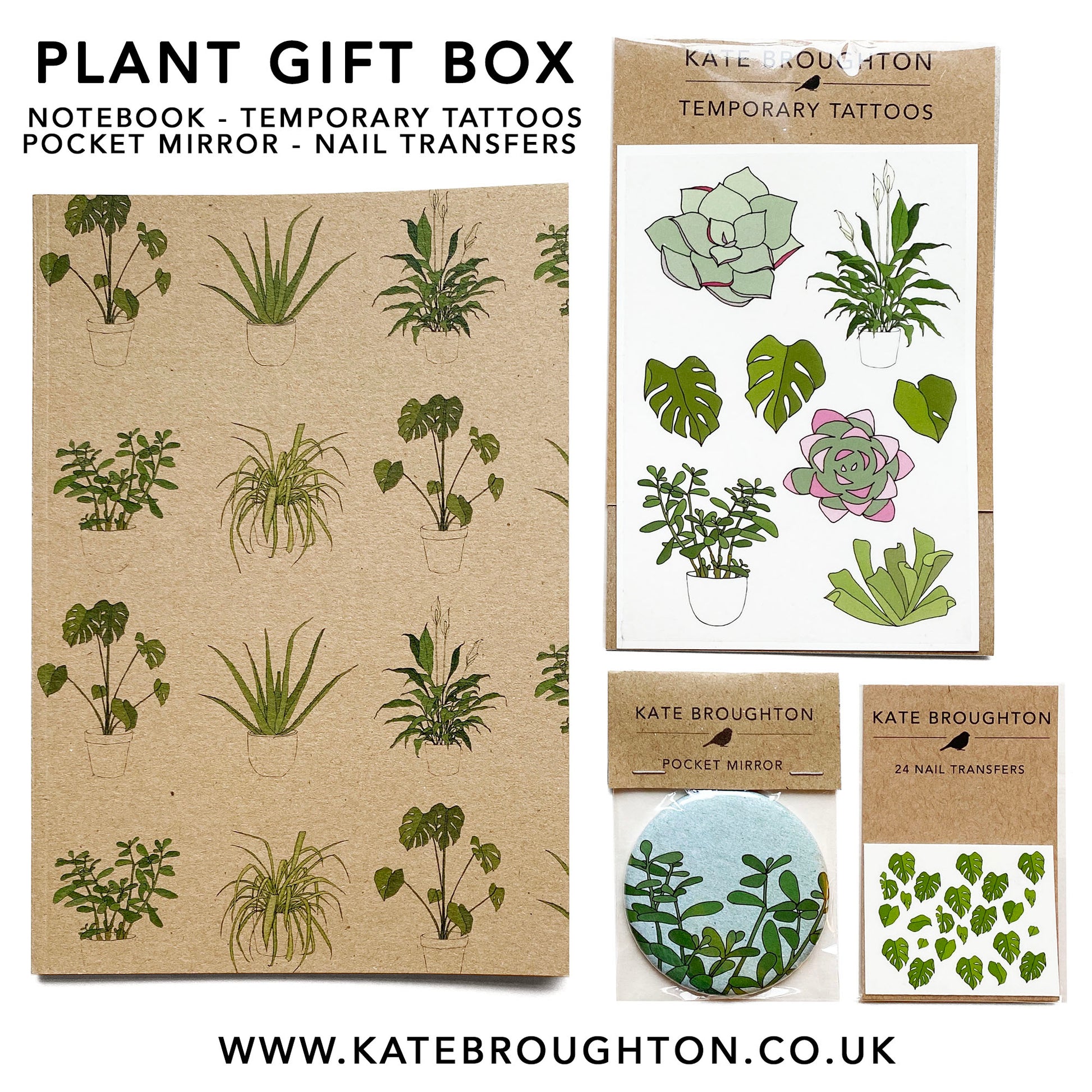 House plant themed letterbox gift box - katebroughton