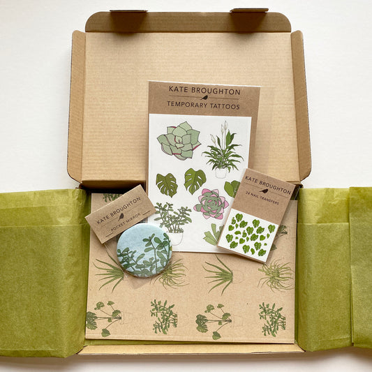 House plant themed letterbox gift box - katebroughton