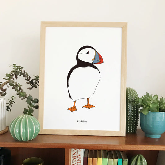 Puffin bird print
