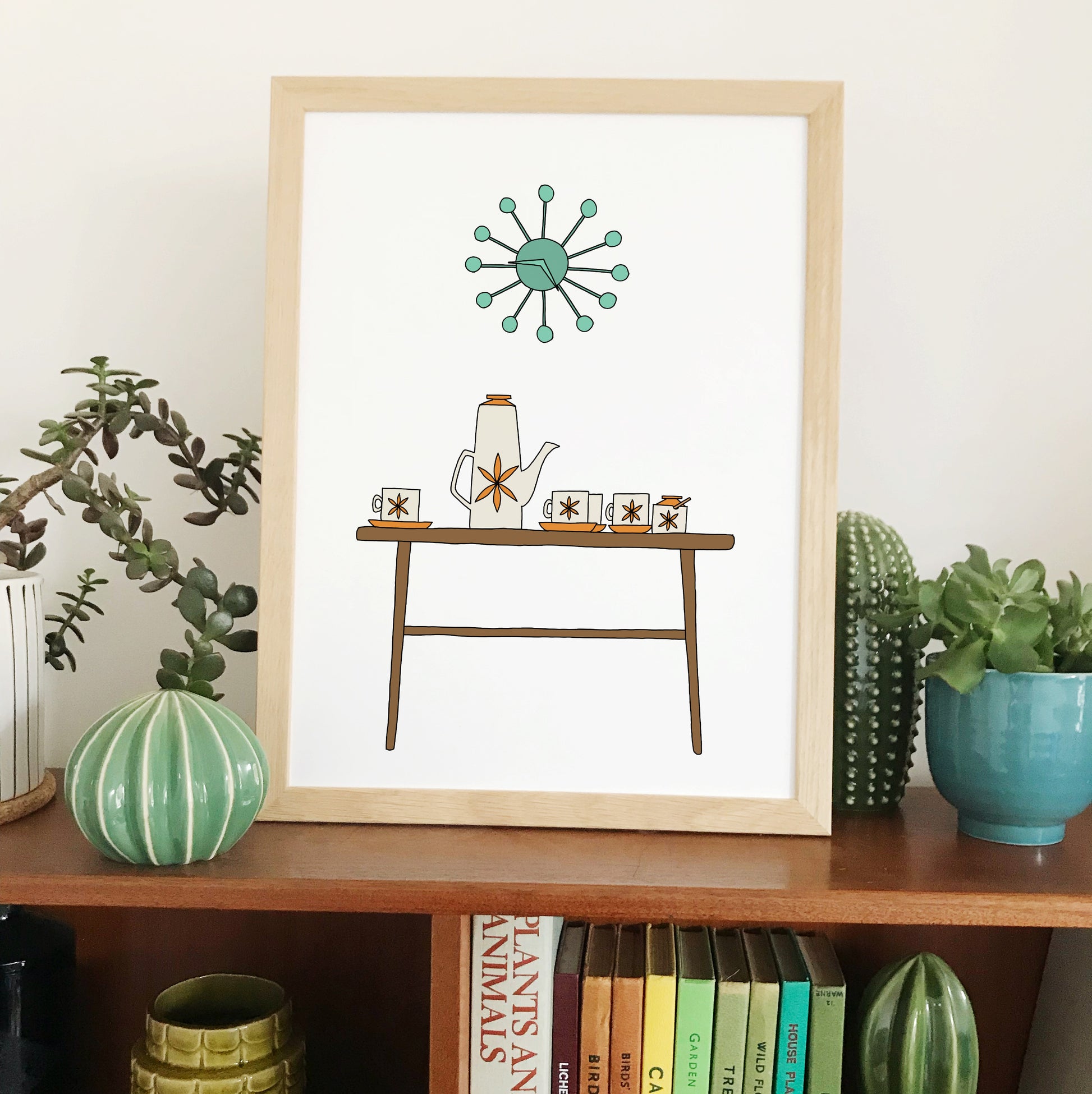 Retro Homes Coffee Table Print - katebroughton