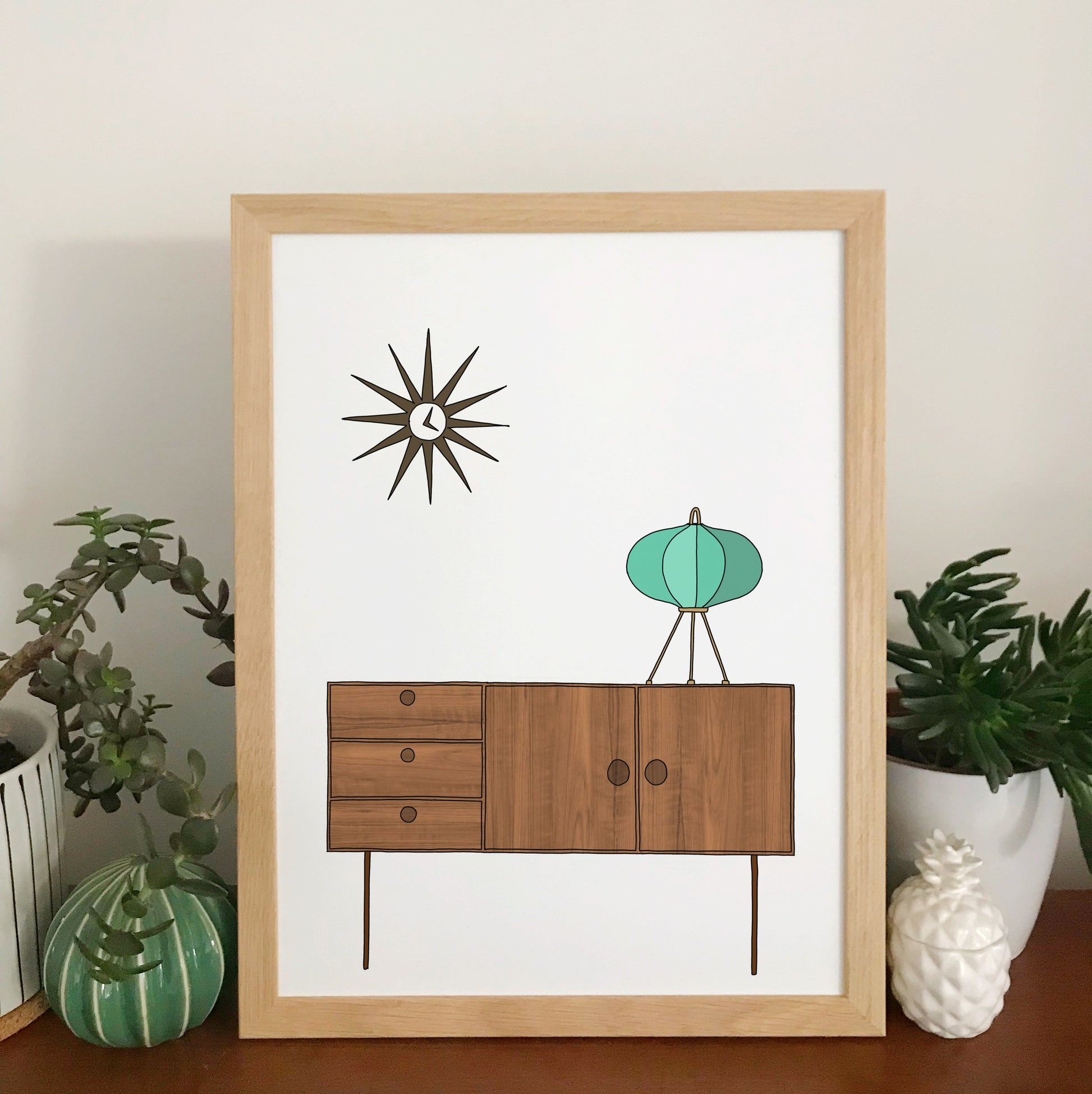Retro Homes Sideboard Print - katebroughton