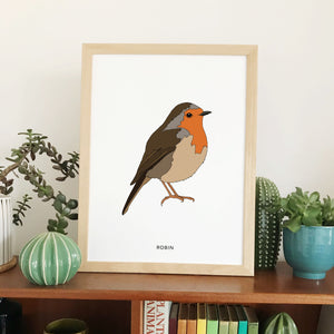 Robin bird print