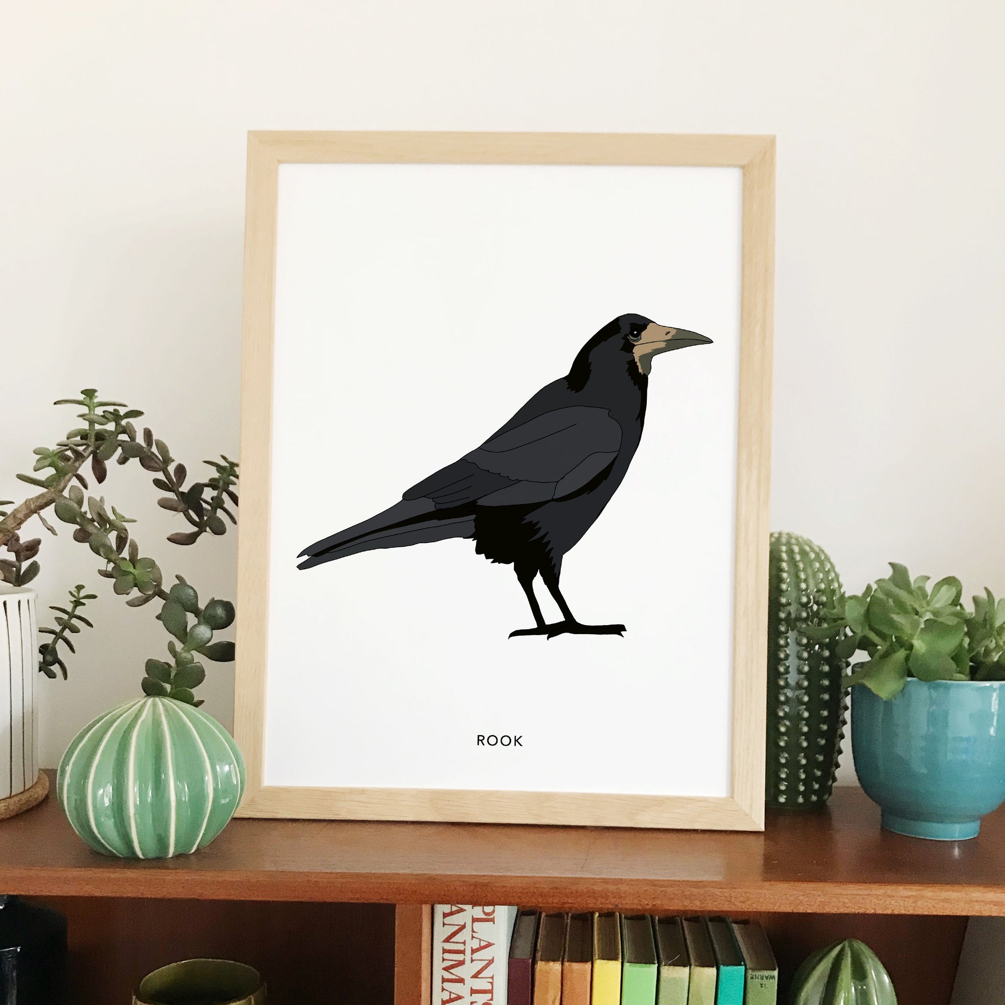 Rook bird print