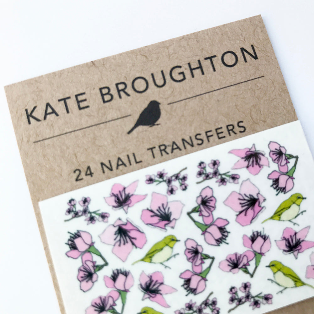 Cherry Blossom Nail Art Transfers - katebroughton
