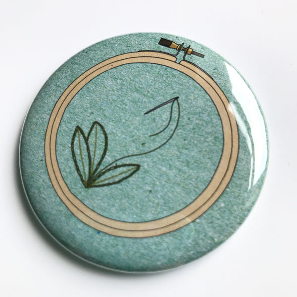 Sewing embroidery hoop pocket mirror