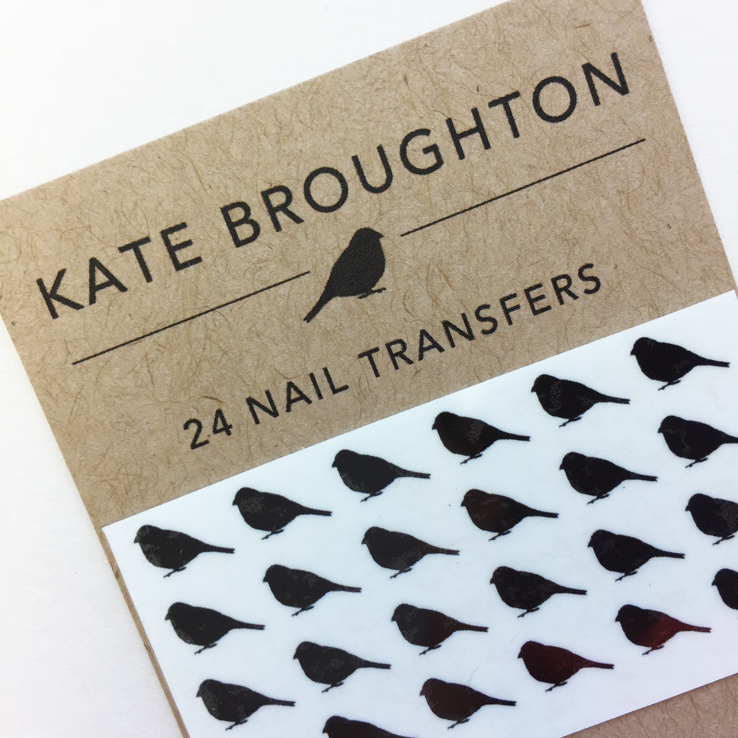 Black Bird Nail Art Transfers