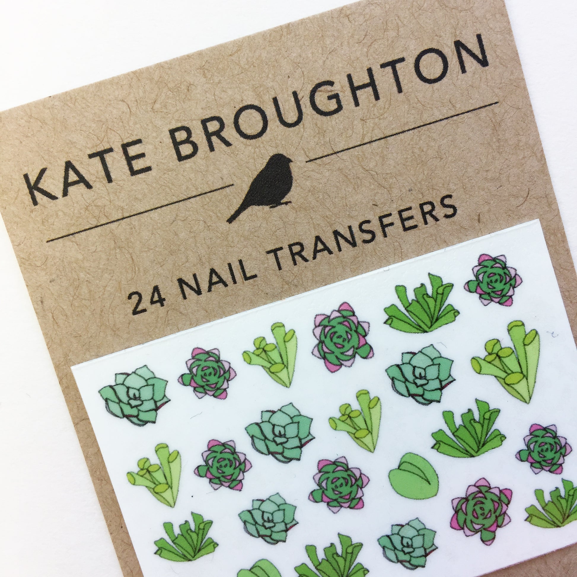 Succulent Nail Art Transfers - katebroughton
