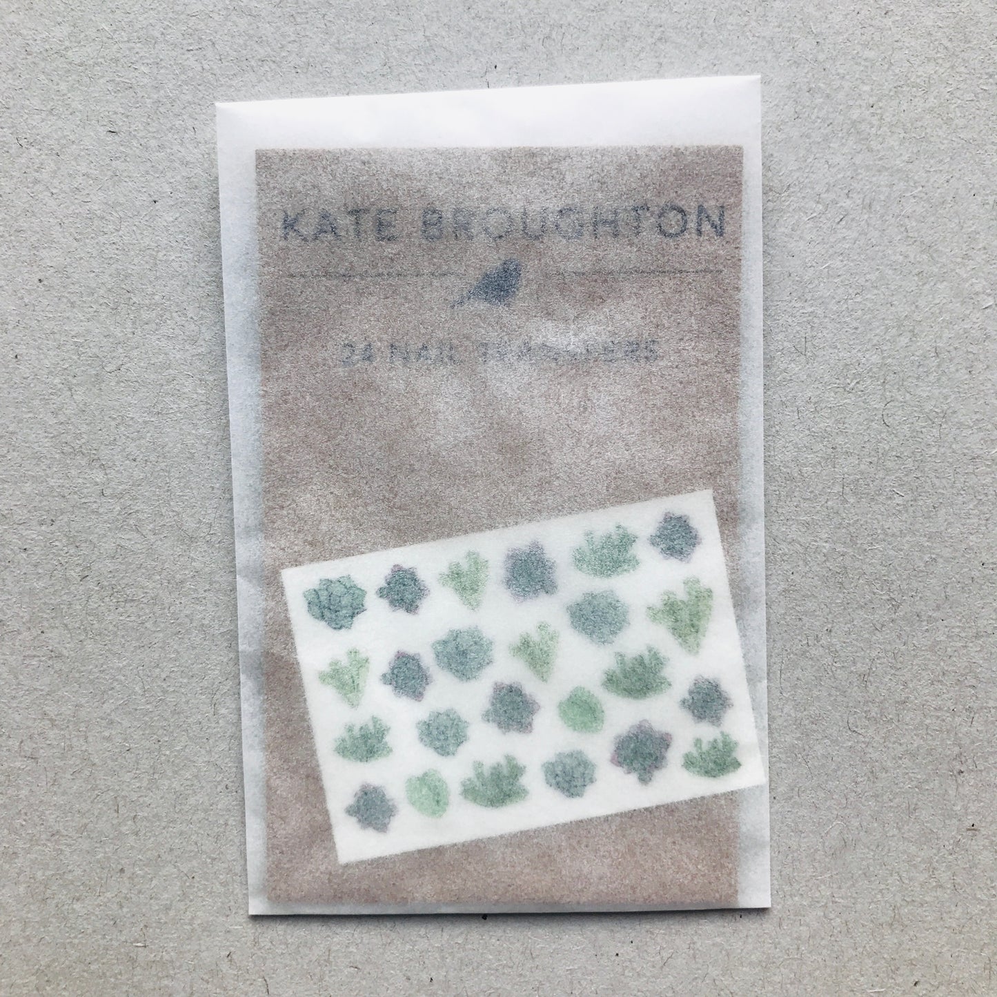 Succulent Nail Art Transfers - katebroughton