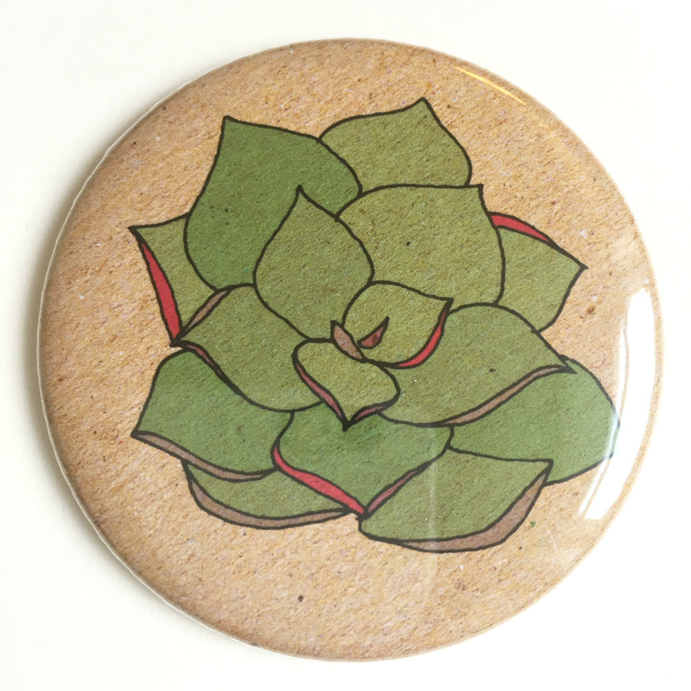 Succulent pocket mirror