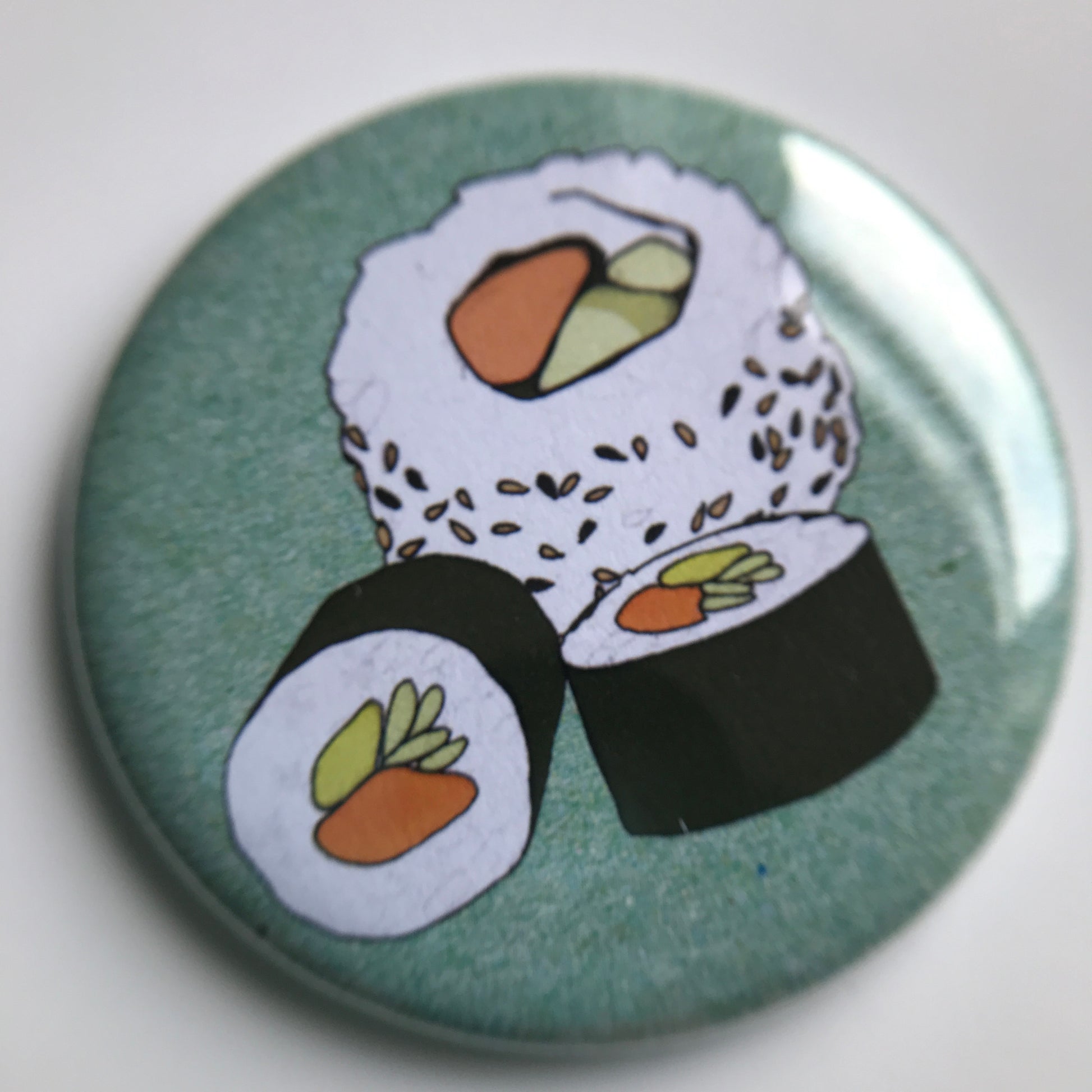 Sushi pocket mirror - katebroughton
