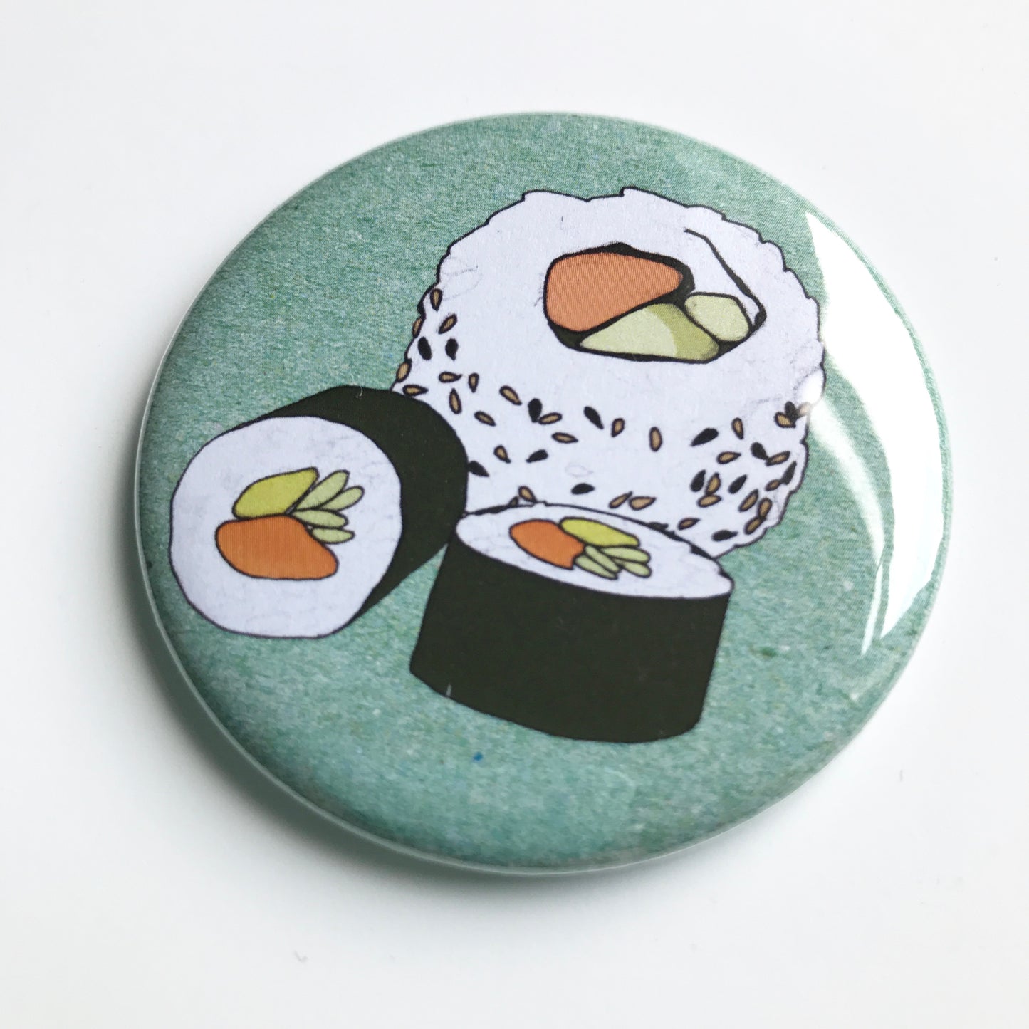 Sushi pocket mirror - katebroughton