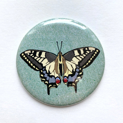 Swallowtail butterfly pocket mirror