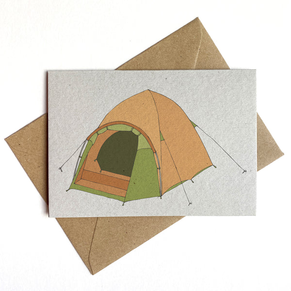 Dome tent card