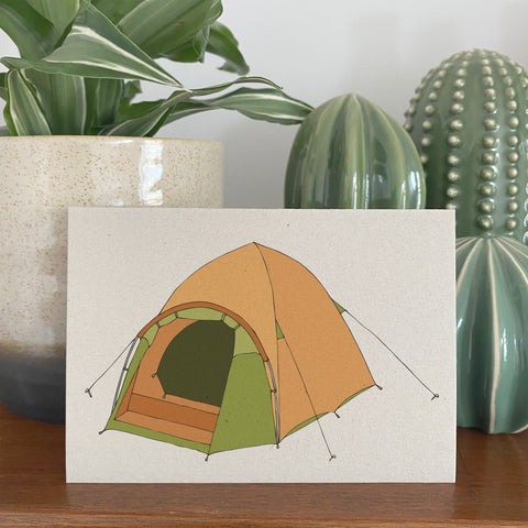 Dome tent card