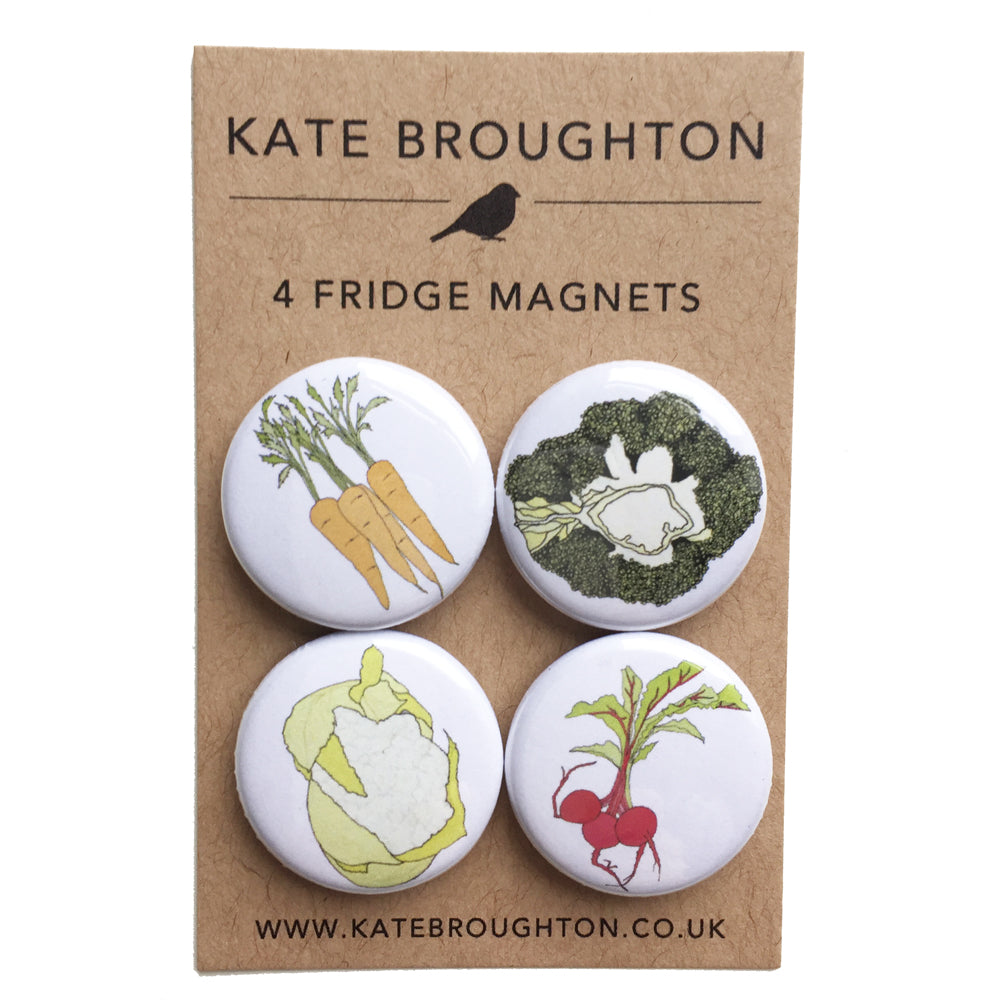 Vegetable Fridge Magnets - katebroughton