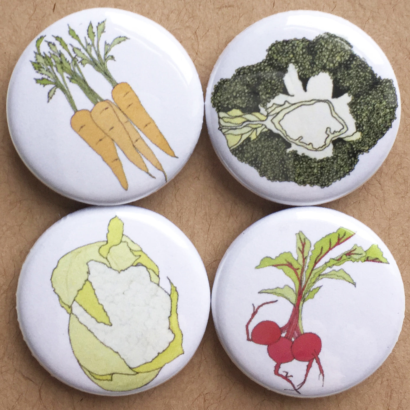 Vegetable Fridge Magnets - katebroughton