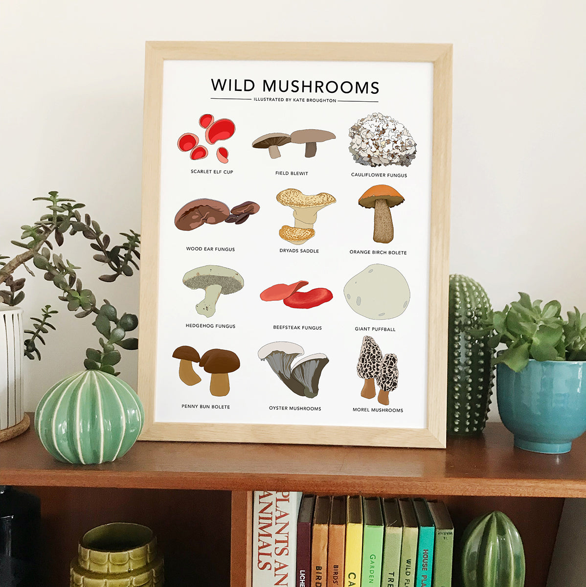 Wild Mushrooms Print - katebroughton