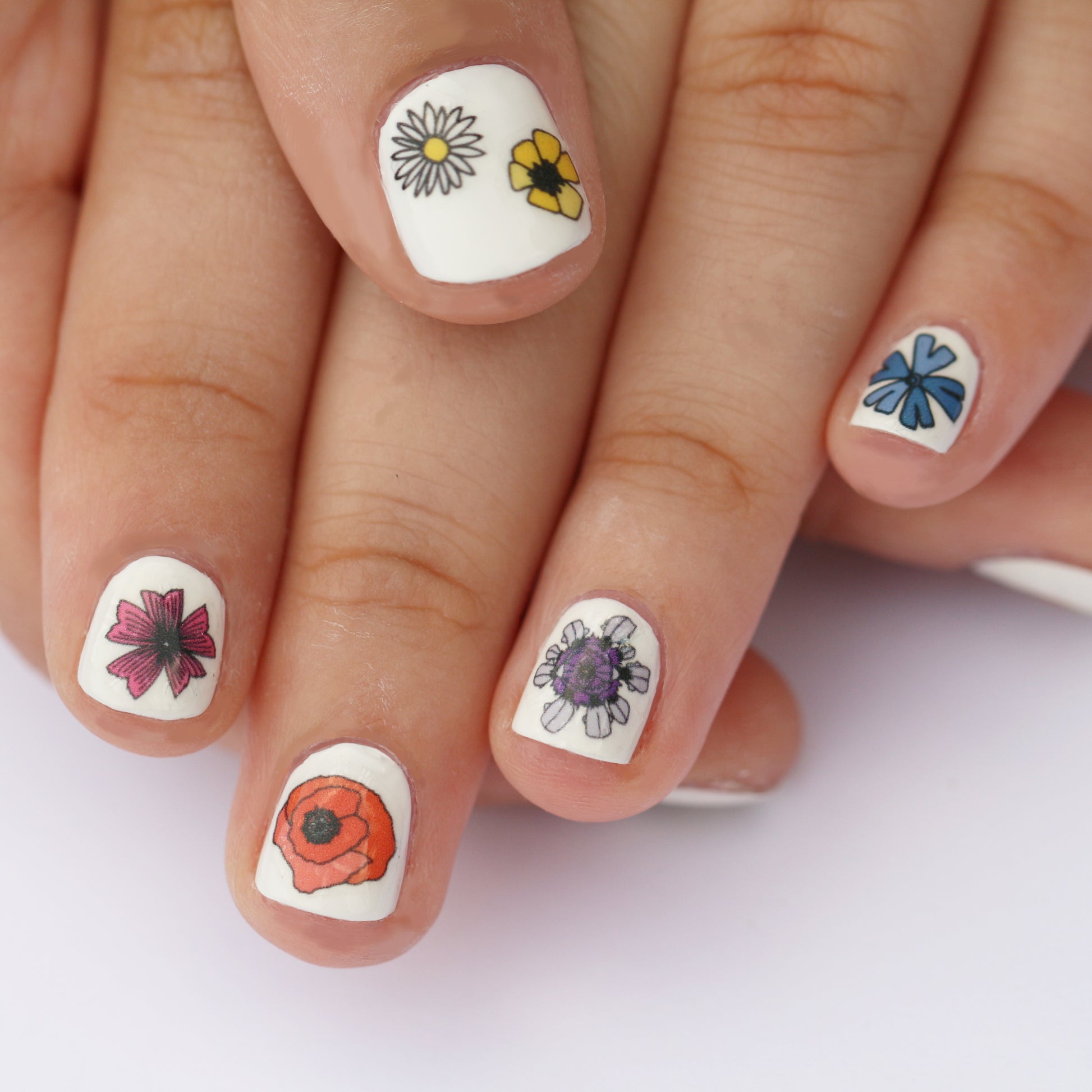 Wildflower Nail Art Transfers - katebroughton