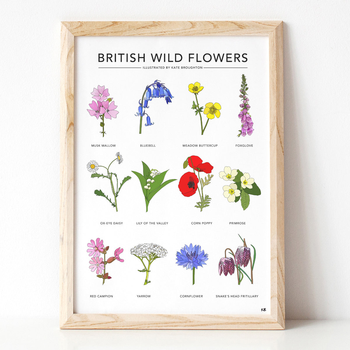 British Wildflowers Print - katebroughton