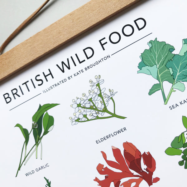British Wild Food Print