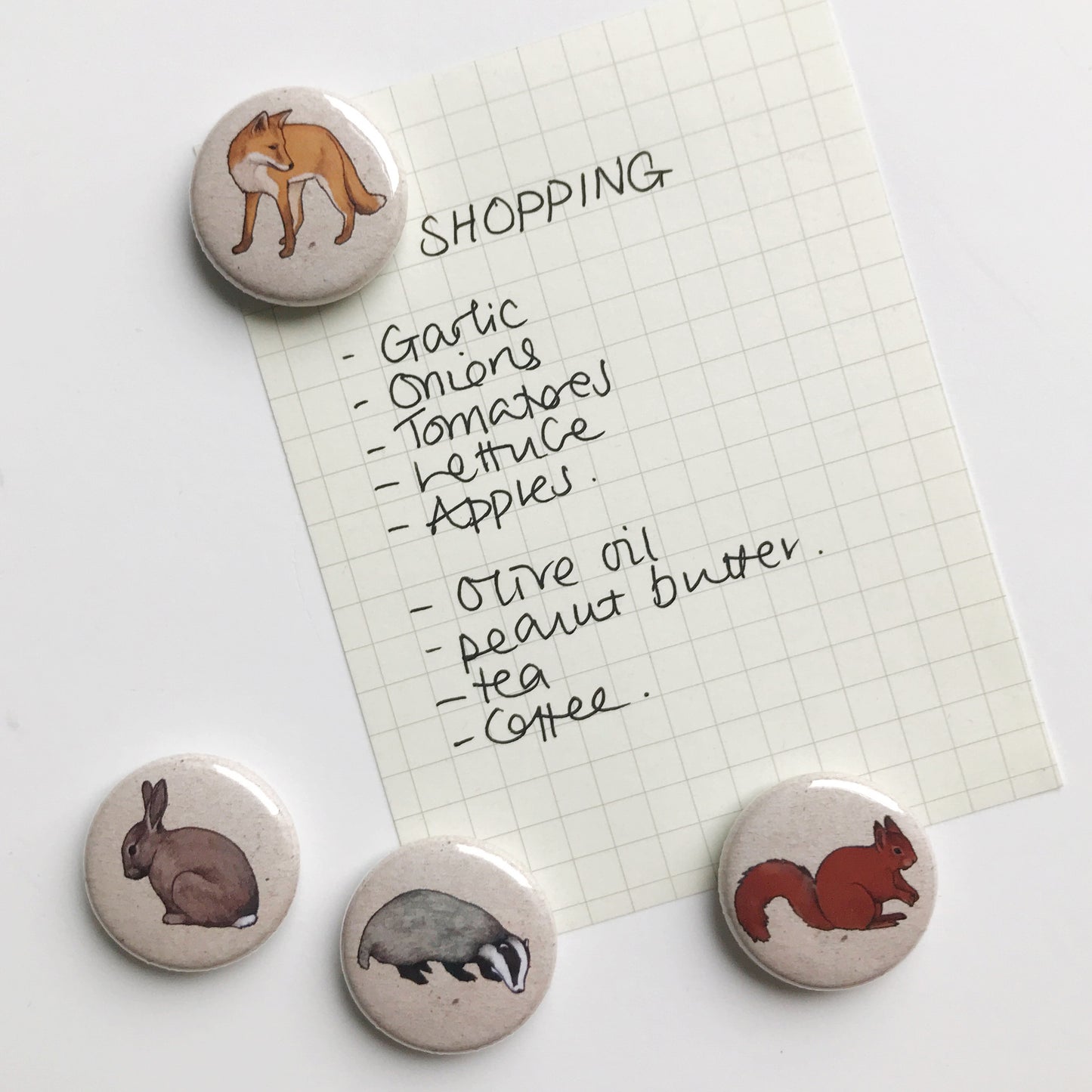 Woodland Animal Fridge Magnets - katebroughton