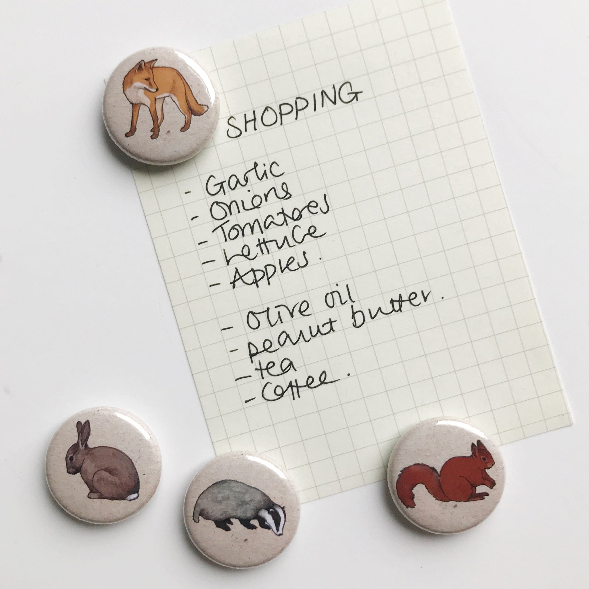 Woodland Animal Fridge Magnets - katebroughton