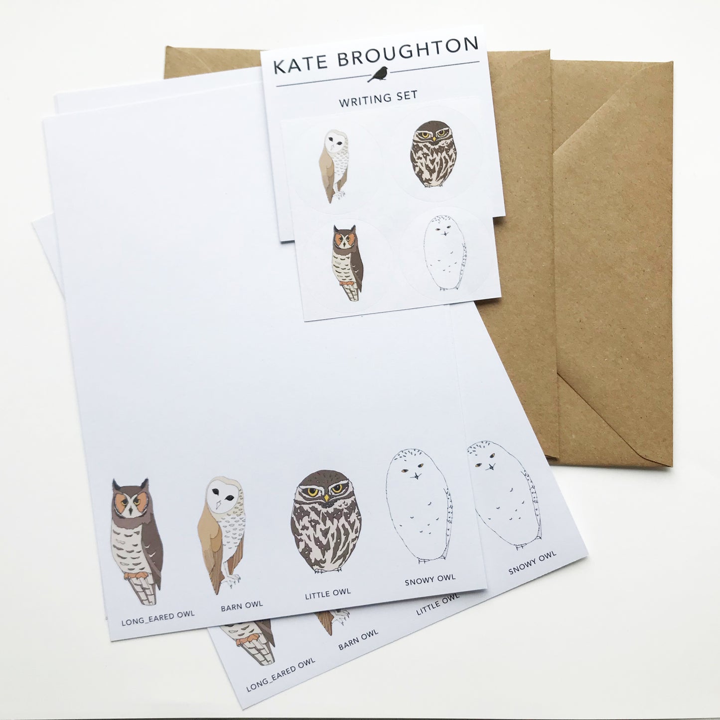 Owl Writing Set