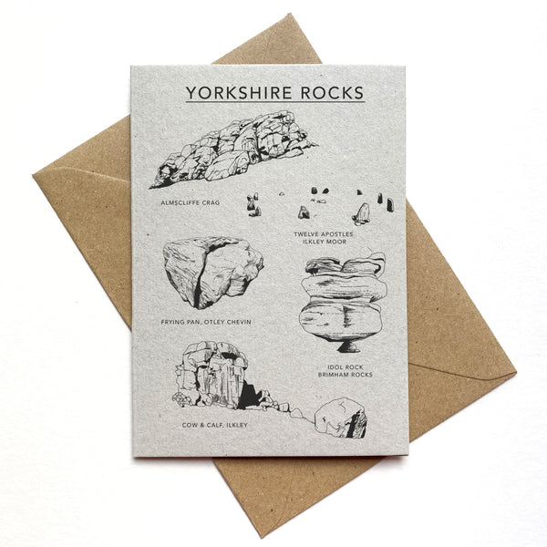 Yorkshire Rocks Illustrated Card
