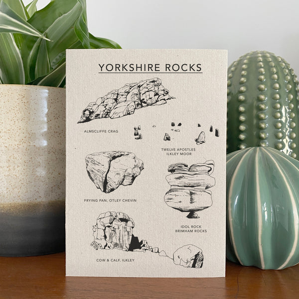Yorkshire Rocks Illustrated Card